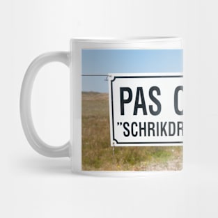 Pas op! "Schrikdraad" Mug